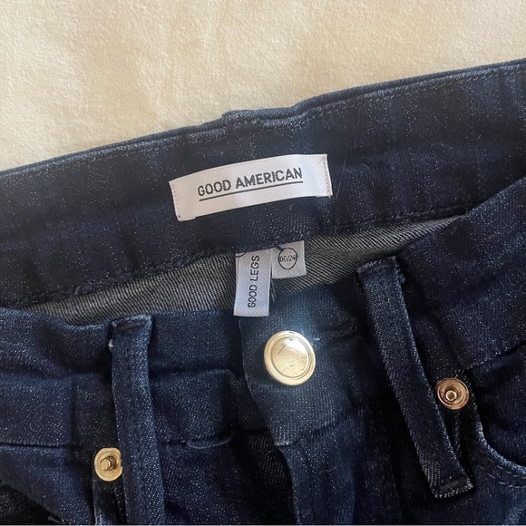 Good American Good Legs High Waisted Skinny Jeans Size 00/24 - Picture 2 of 2